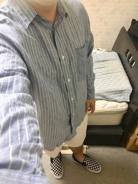 「アイテム（スリッポン）」を使った、りゅうたさん（メンズ・160cm・20代）の秋コーディネート