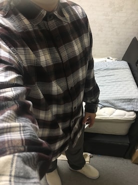 「アイテム（スリッポン）」を使った、りゅうたさん（メンズ・160cm・20代）の秋コーディネート