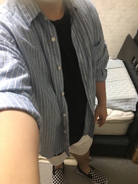 「アイテム（スリッポン）」を使った、りゅうたさん（メンズ・160cm・20代）の秋コーディネート