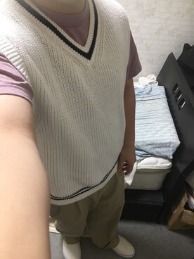「アイテム（スリッポン）」を使った、りゅうたさん（メンズ・160cm・20代）の秋コーディネート
