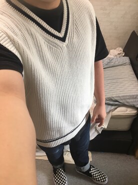「アイテム（スリッポン）」を使った、りゅうたさん（メンズ・160cm・20代）の秋コーディネート