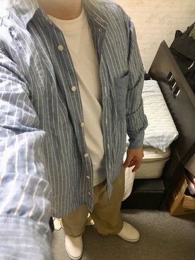 「アイテム（スリッポン）」を使った、りゅうたさん（メンズ・160cm・20代）の秋コーディネート