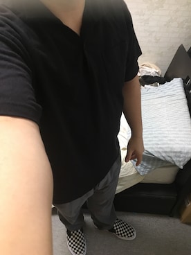 「アイテム（スリッポン）」を使った、りゅうたさん（メンズ・160cm・20代）の秋コーディネート