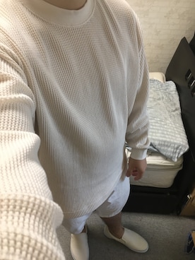 「アイテム（スリッポン）」を使った、りゅうたさん（メンズ・160cm・20代）の秋コーディネート