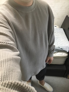 「アイテム（スリッポン）」を使った、りゅうたさん（メンズ・160cm・20代）の秋コーディネート