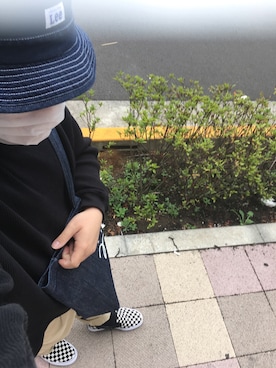 「アイテム（スリッポン）」を使った、りゅうたさん（メンズ・160cm・20代）の秋コーディネート