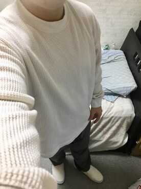 「アイテム（スリッポン）」を使った、りゅうたさん（メンズ・160cm・20代）の秋コーディネート