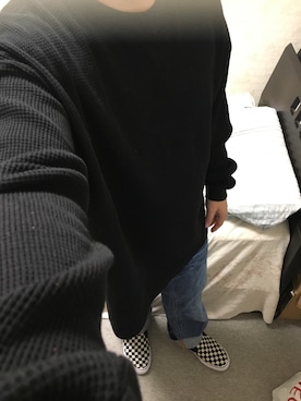 「アイテム（スリッポン）」を使った、りゅうたさん（メンズ・160cm・20代）の秋コーディネート