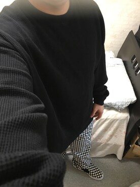 「アイテム（スリッポン）」を使った、りゅうたさん（メンズ・160cm・20代）の秋コーディネート