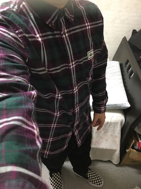 「アイテム（スリッポン）」を使った、りゅうたさん（メンズ・160cm・20代）の秋コーディネート