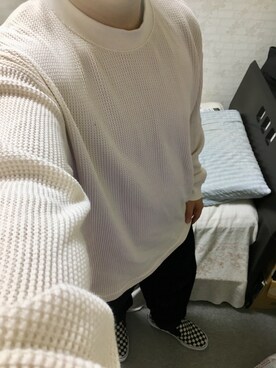 「アイテム（スリッポン）」を使った、りゅうたさん（メンズ・160cm・20代）の秋コーディネート