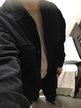 「アイテム（スリッポン）」を使った、りゅうたさん（メンズ・160cm・20代）の秋コーディネート
