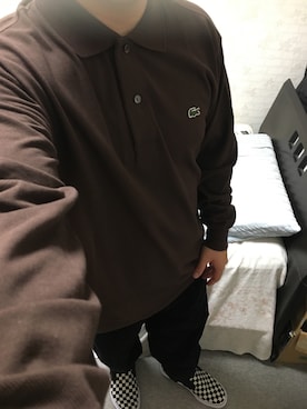 「アイテム（スリッポン）」を使った、りゅうたさん（メンズ・160cm・20代）の秋コーディネート