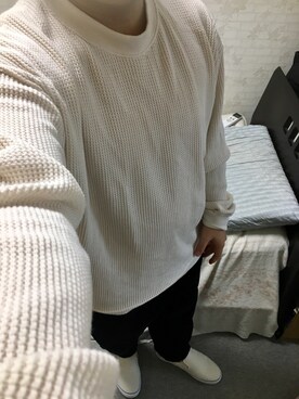 「アイテム（スリッポン）」を使った、りゅうたさん（メンズ・160cm・20代）の秋コーディネート
