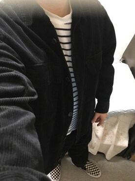 「アイテム（スリッポン）」を使った、りゅうたさん（メンズ・160cm・20代）の秋コーディネート