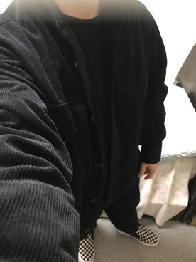 「アイテム（スリッポン）」を使った、りゅうたさん（メンズ・160cm・20代）の秋コーディネート