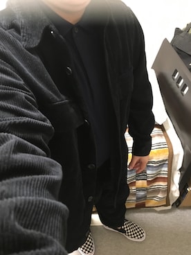「アイテム（スリッポン）」を使った、りゅうたさん（メンズ・160cm・20代）の秋コーディネート