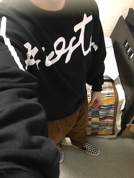 「アイテム（スリッポン）」を使った、りゅうたさん（メンズ・160cm・20代）の秋コーディネート
