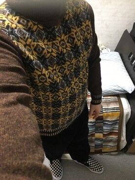 「アイテム（スリッポン）」を使った、りゅうたさん（メンズ・160cm・20代）の秋コーディネート