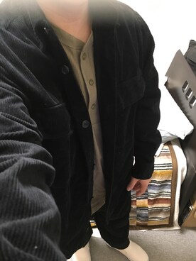 「アイテム（スリッポン）」を使った、りゅうたさん（メンズ・160cm・20代）の秋コーディネート
