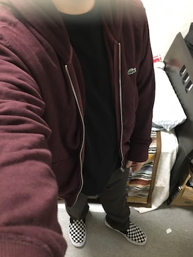 「アイテム（スリッポン）」を使った、りゅうたさん（メンズ・160cm・20代）の秋コーディネート