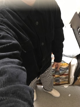 「アイテム（スリッポン）」を使った、りゅうたさん（メンズ・160cm・20代）の秋コーディネート
