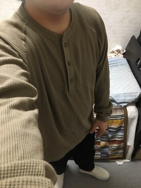 「アイテム（スリッポン）」を使った、りゅうたさん（メンズ・160cm・20代）の秋コーディネート