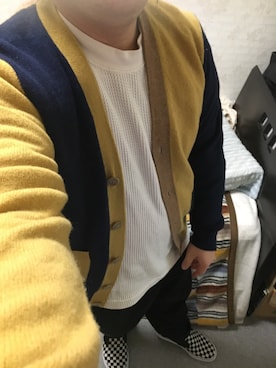 「アイテム（スリッポン）」を使った、りゅうたさん（メンズ・160cm・20代）の秋コーディネート