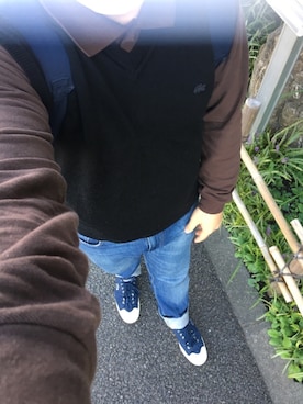 「ブラウン×ブラック」｜りゅうたさん（メンズ・160cm）の秋コーディネート