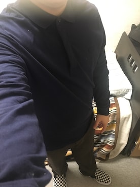 「アイテム（スリッポン）」を使った、りゅうたさん（メンズ・160cm・20代）の秋コーディネート