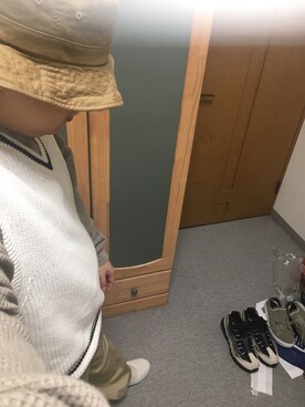 「アイテム（スリッポン）」を使った、りゅうたさん（メンズ・160cm・20代）の秋コーディネート