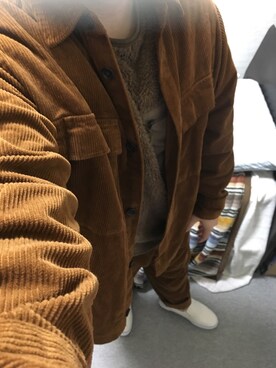 「アイテム（スリッポン）」を使った、りゅうたさん（メンズ・158cm・20代）の秋コーディネート