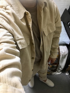 「アイテム（スリッポン）」を使った、りゅうたさん（メンズ・158cm・20代）の秋コーディネート