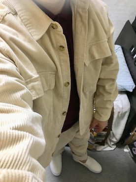 「アイテム（スリッポン）」を使った、りゅうたさん（メンズ・158cm・20代）の秋コーディネート