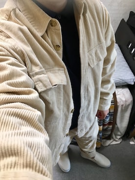 「アイテム（スリッポン）」を使った、りゅうたさん（メンズ・158cm・20代）の秋コーディネート