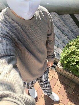 「アイテム（スリッポン）」を使った、りゅうたさん（メンズ・158cm・20代）の秋コーディネート