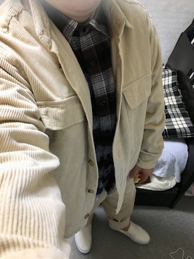 「アイテム（スリッポン）」を使った、りゅうたさん（メンズ・158cm・20代）の秋コーディネート