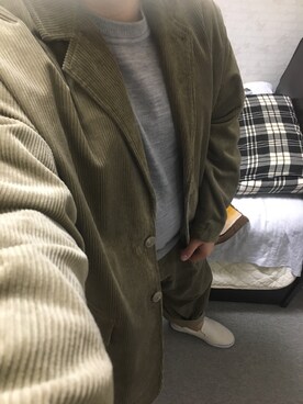 「アイテム（スリッポン）」を使った、りゅうたさん（メンズ・158cm・20代）の秋コーディネート