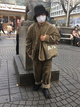 「アイテム（テーラードジャケット）」を使った、りゅうたさん（メンズ・158cm・20代）の秋コーディネート