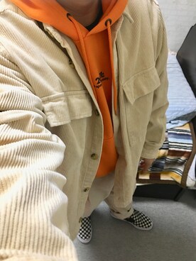 「アイテム（スリッポン）」を使った、りゅうたさん（メンズ・158cm・20代）の秋コーディネート