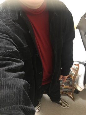 「アイテム（スリッポン）」を使った、りゅうたさん（メンズ・158cm・20代）の秋コーディネート