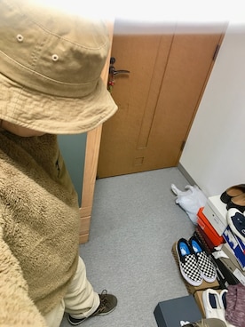 「ボアフリース」｜「アイテム（帽子）」を使った、りゅうたさん（メンズ・158cm）の秋コーディネート