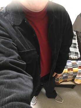 「アイテム（スリッポン）」を使った、りゅうたさん（メンズ・158cm・20代）の秋コーディネート