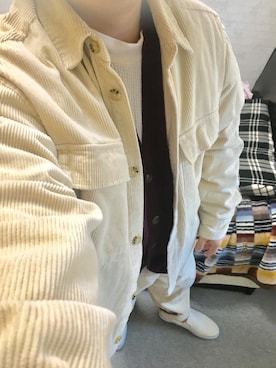 「アイテム（スリッポン）」を使った、りゅうたさん（メンズ・158cm・20代）の秋コーディネート