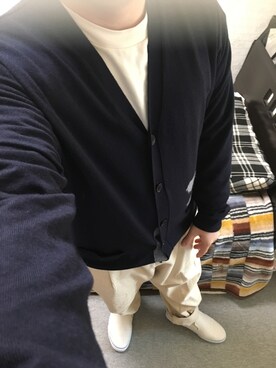 「アイテム（スリッポン）」を使った、りゅうたさん（メンズ・158cm・20代）の秋コーディネート