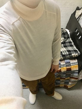 「アイテム（スリッポン）」を使った、りゅうたさん（メンズ・158cm・20代）の秋コーディネート