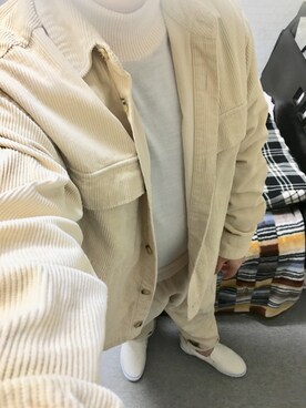 「アイテム（スリッポン）」を使った、りゅうたさん（メンズ・158cm・20代）の秋コーディネート