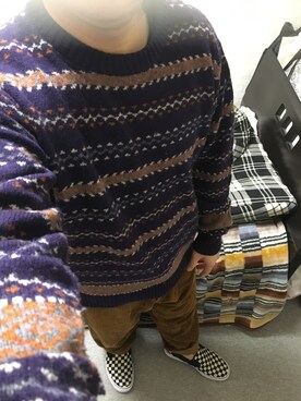 「アイテム（スリッポン）」を使った、りゅうたさん（メンズ・158cm・20代）の秋コーディネート