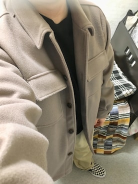 「アイテム（スリッポン）」を使った、りゅうたさん（メンズ・158cm・20代）の秋コーディネート