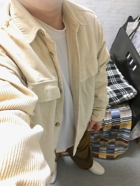 「アイテム（スリッポン）」を使った、りゅうたさん（メンズ・158cm・20代）の秋コーディネート
